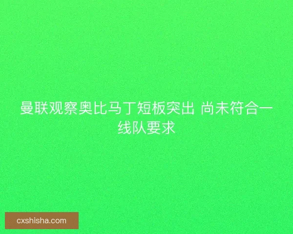 曼联观察奥比马丁短板突出 尚未符合一线队要求